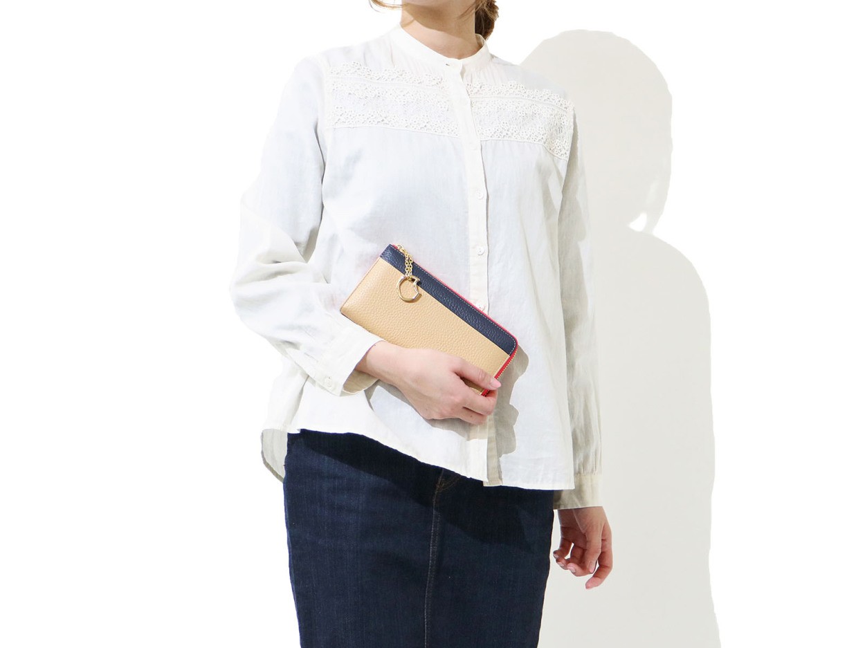 ツモリチサト 長財布 ホワイト tsumori chisato CARRY 最大43%☆8/15限定 ツモリチサト 財布 長