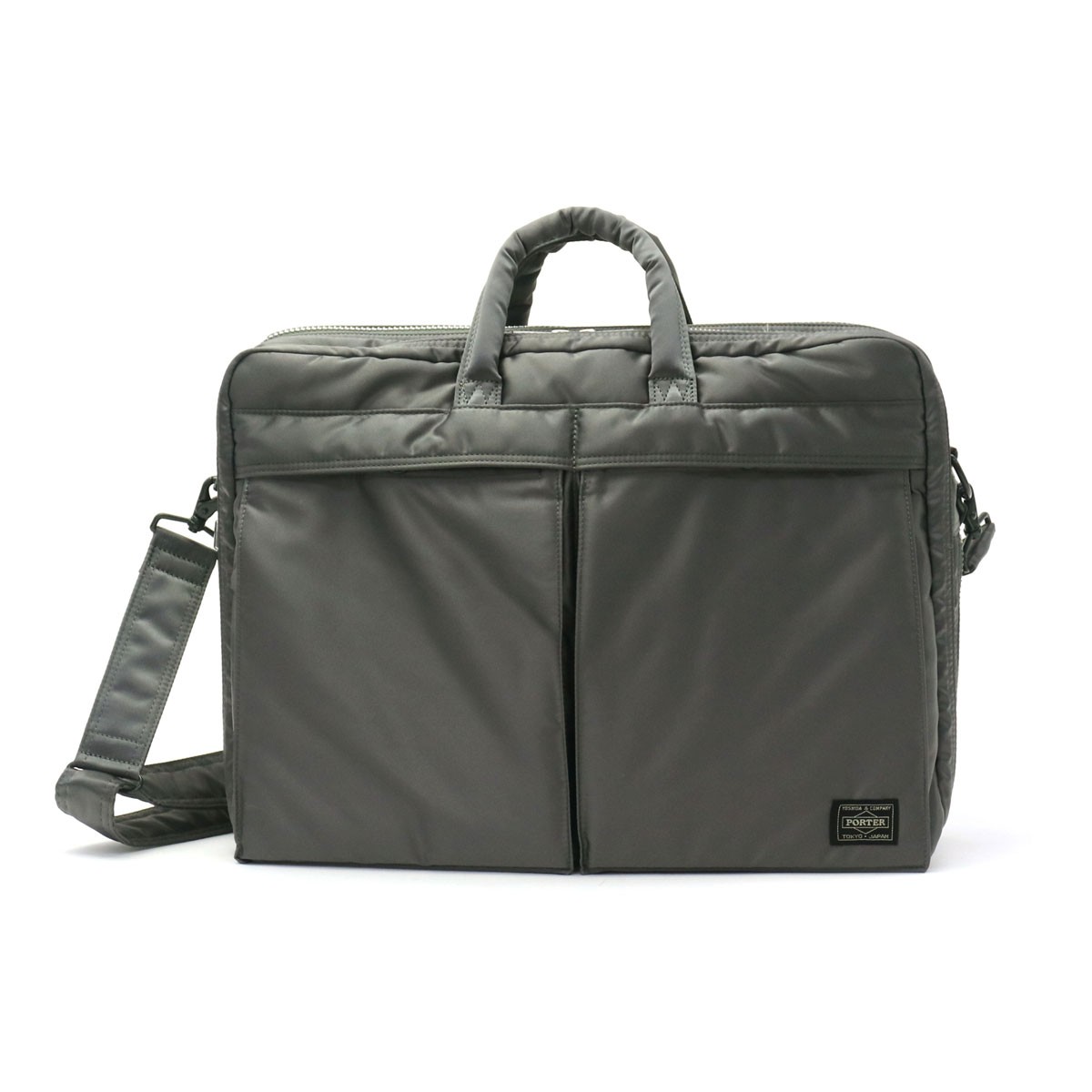 ポーター タンカー 2WAYブリーフケース 622-77136 ビジネスバッグ 吉田カバン PORTER TANKER 2WAY BRIEFCASE A4 B4 マチ拡張 ショルダー 通勤 出張 メンズ｜galleria-onlineshop｜03