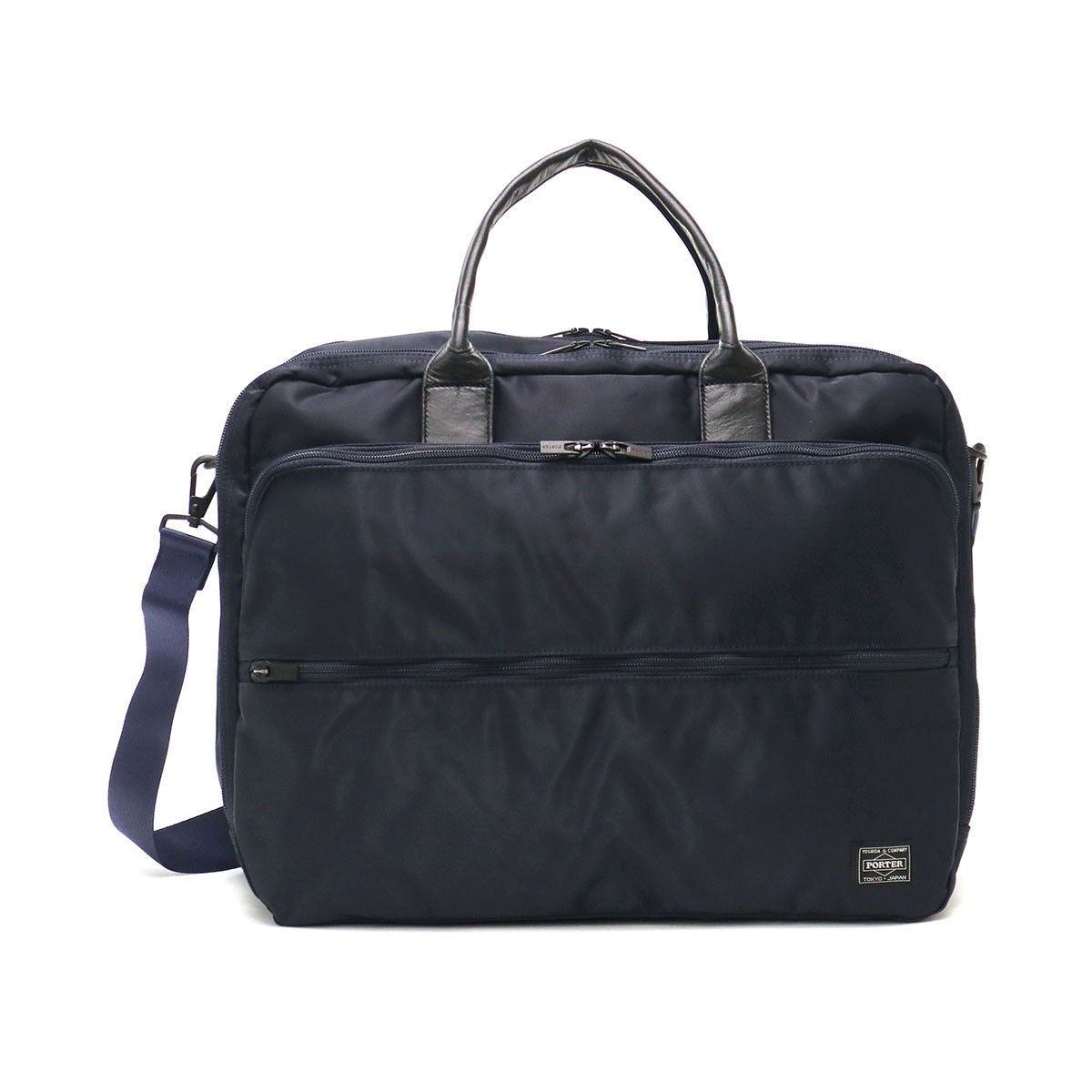 ポーター タイム 2WAYオーバーナイトブリーフケース(S) 655-08295 ビジネスバッグ 吉田カバン PORTER TIME 2WAY  OVERNIGHT BRIEFCASE(S) A4 ノートPC 3層