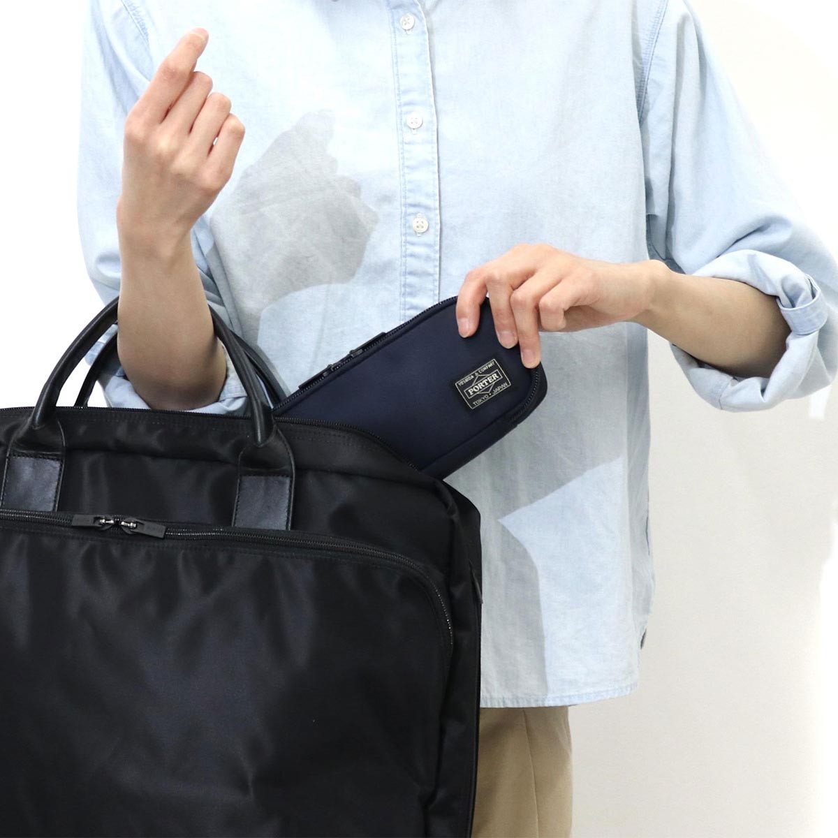 ポーター タイム ポーチ 655-17878 小物入れ 吉田カバン PORTER TIME POUCH ビジネス デイリー スリム メンズ レディース  : 655-17878 : ギャレリア Bag&Luggage - 通販 - Yahoo!ショッピング