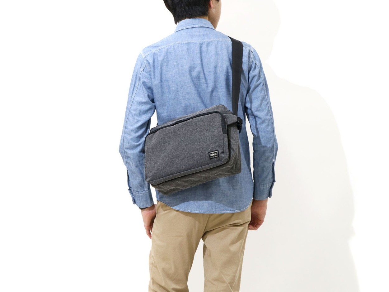 PORTER ポーター　ファンクション　ショルダーバッグ（S）　グレー FUNCTION(ファンクション) SHOULDER BAG(S) | 吉田カバン