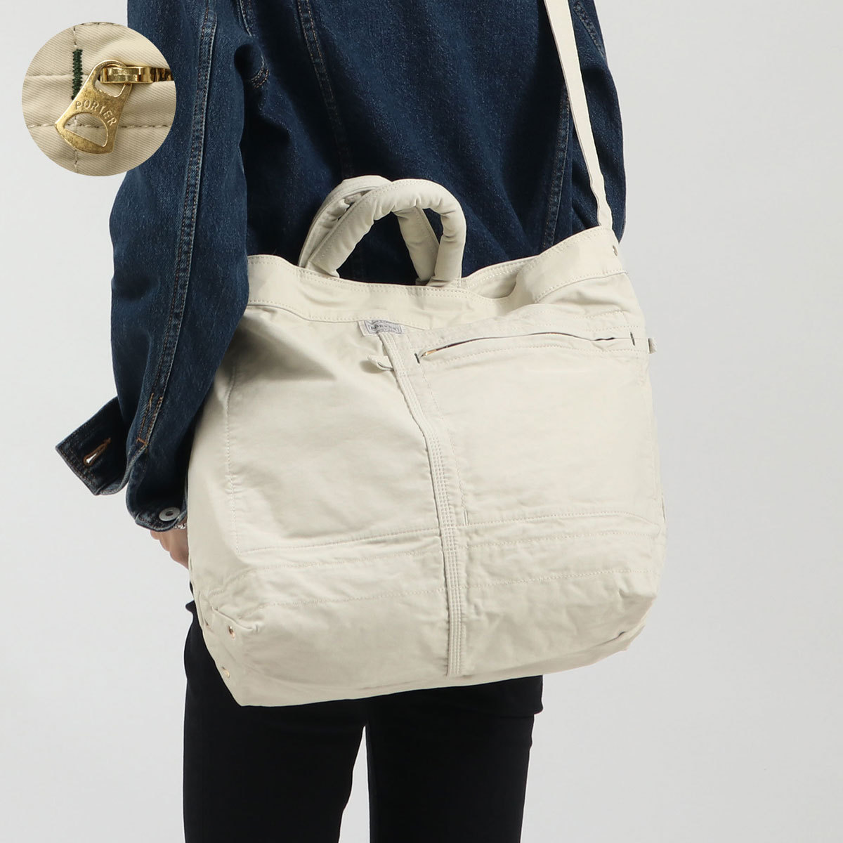 PORTER MILE 2WAY TOTE BAG(S) ポーター マイル-