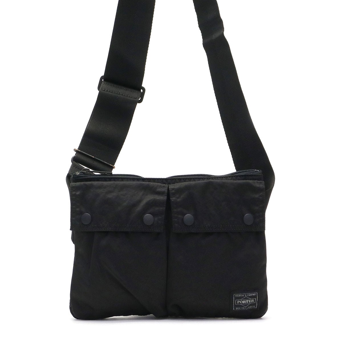 ポーター リング ショルダーバッグ 832-16131 ミニショルダー 吉田カバン PORTER RING SHOULDER BAG 小さめ 斜めがけ 薄マチ メンズ レディース