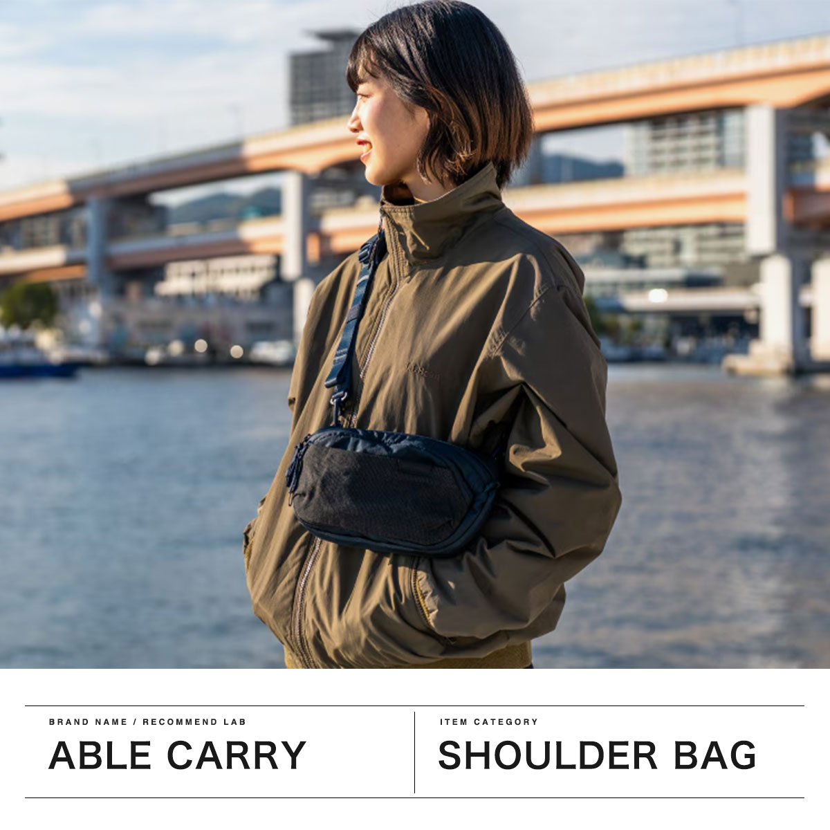 最大41%☆8/19限定 日本正規品 ABLE CARRY ショルダーバッグ メンズ