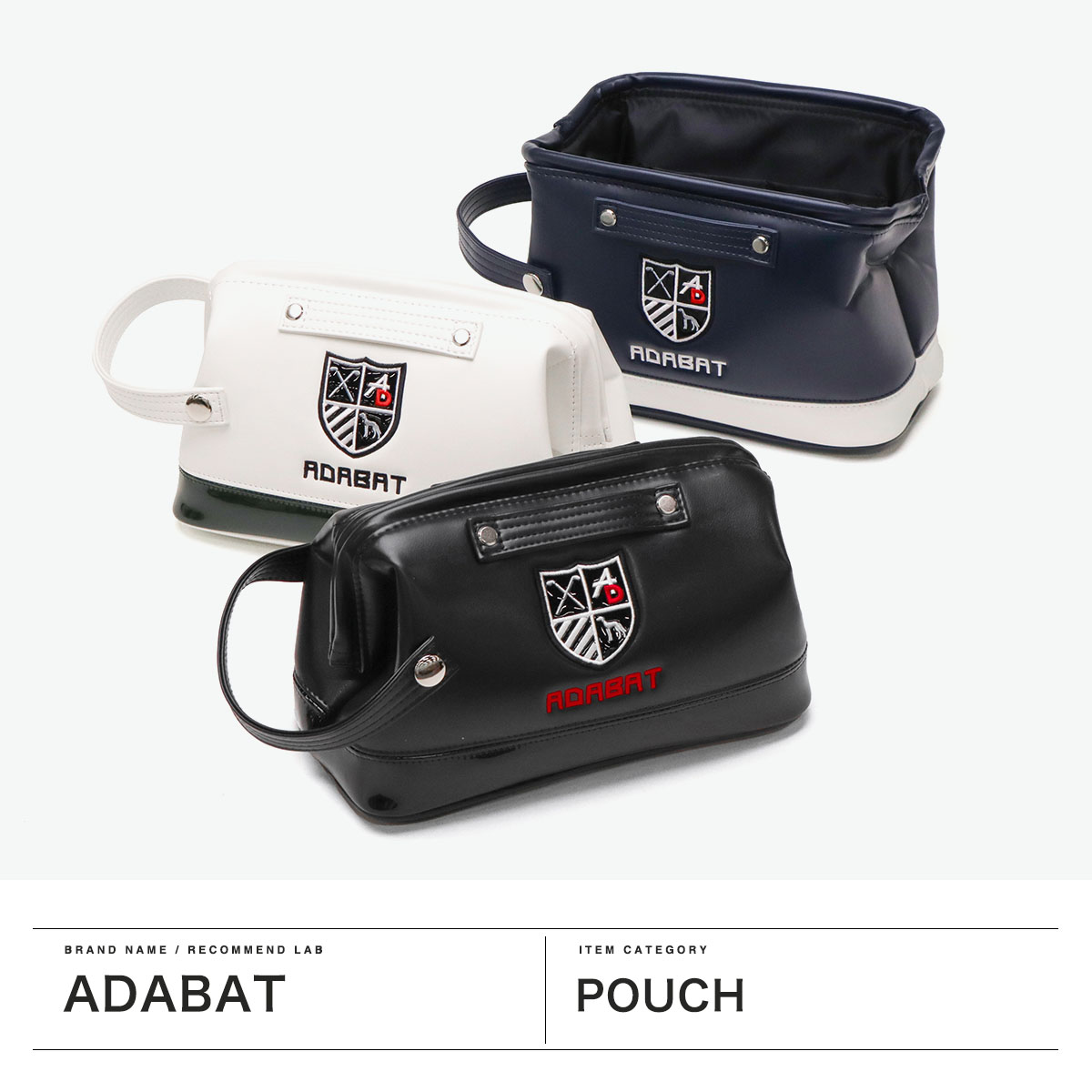 【新品】adabat 【ゴルフボール5個収納 ゴルフボールポーチ ゴルフボールケース 小物ポーチ&ボールポーチ ゴルフ ラウンド用品・アクセサリー