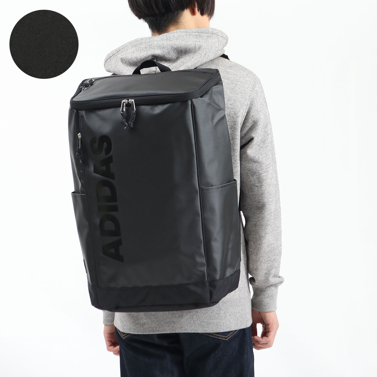 美品　ADIDAS ブラックリュック　大容量34L adidas 最大41% 9/15限定 2025年モデル アディダス リュック 34L