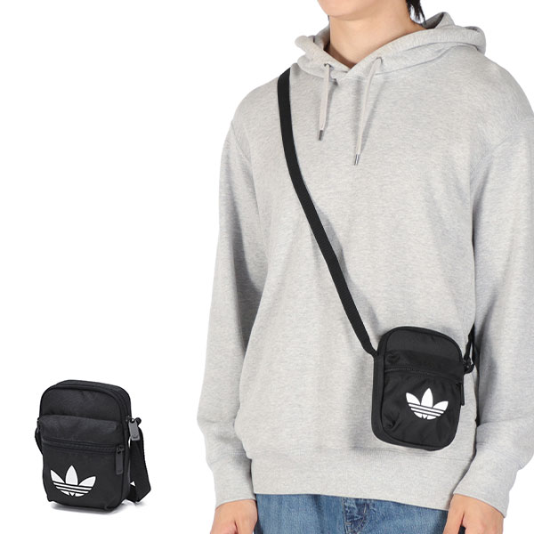 Adidas キャップ，Adidasミニショルダーバッグ　ブラック アディダス（adidas）ショルダーバッグ スモール ポーチ XE 黒