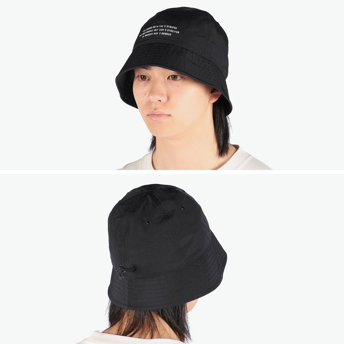 ★タグ付き新品★ ABYTS バケットハット BLACK 佐藤健 adidas（アディダス） 最大42%☆6/8迄【メール便】 バケットハット