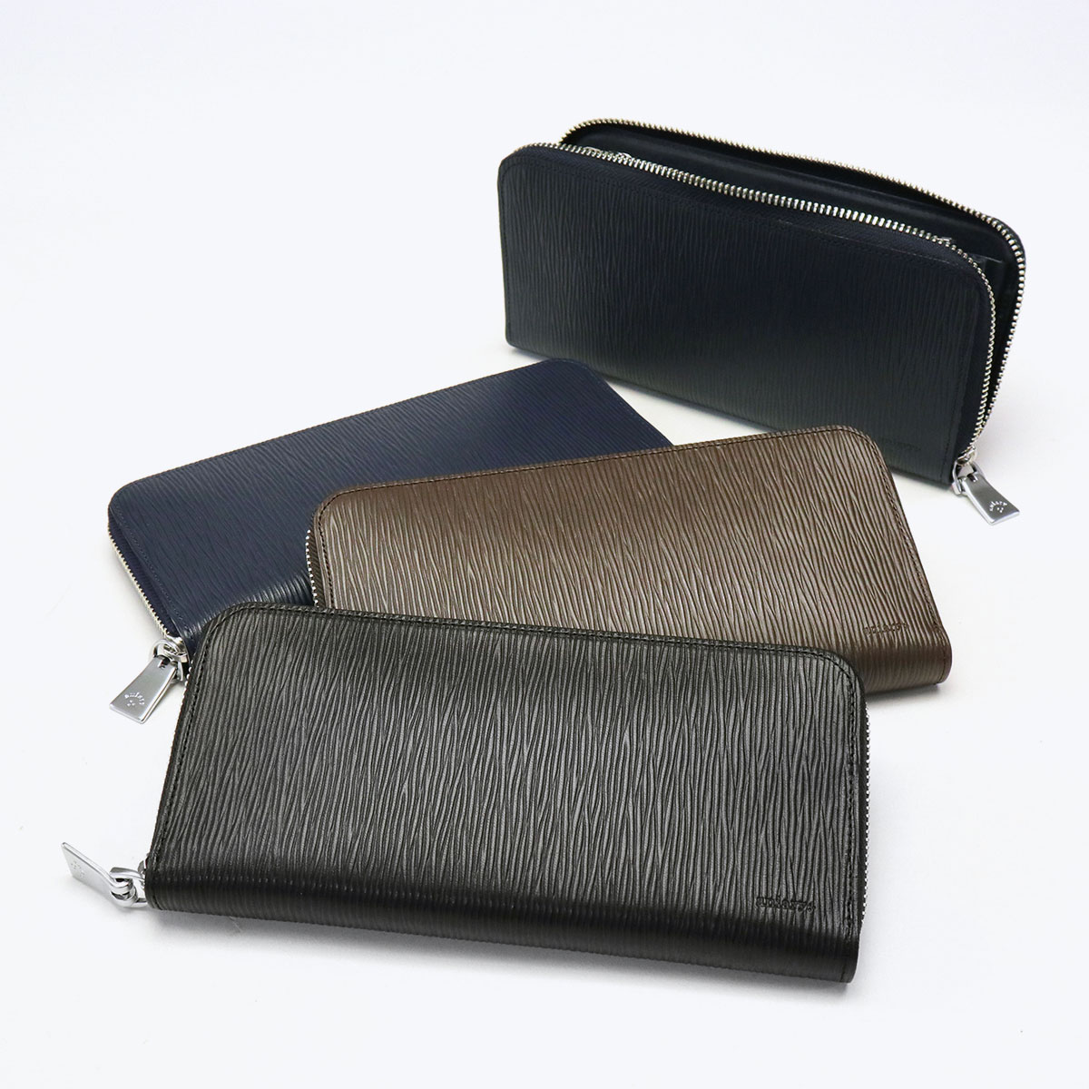 最大44%★5/19限定 正規取扱店 アニアリ 長財布 aniary Wave Leather ウェーブレザー Zip Bill Holder L  ラウンドL 本革 メンズ レディース 日本製 16-20019