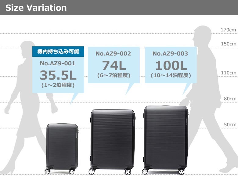 最大36%☆12/27限定 特典付 正規品10年保証 サムソナイト スーツケース Samsonite キャリーケース Arq Spinner 69  74L 6〜7泊程度 旅行 出張 AZ9-002 : sam0013 : ギャレリア Bag&Luggage - 通販 - Yahoo!ショッピング