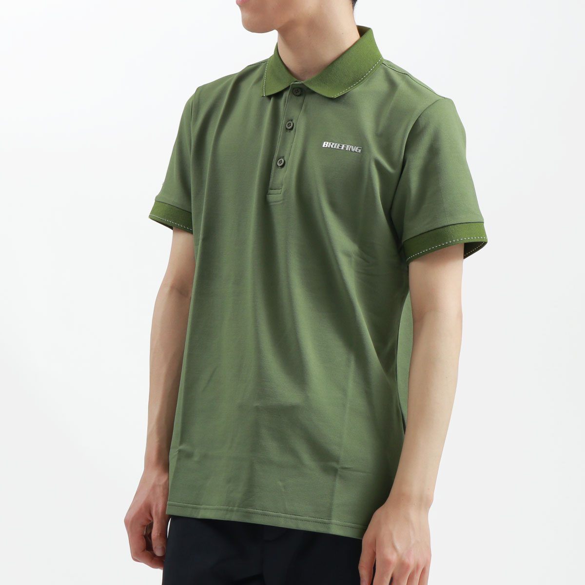 セール20%OFF 日本正規品 ブリーフィング ゴルフ ウェア BRIEFING GOLF MENS BASIC POLO ポロシャツ ゴルフウェア  半袖 ゴルフウェア メンズ BBG221M01