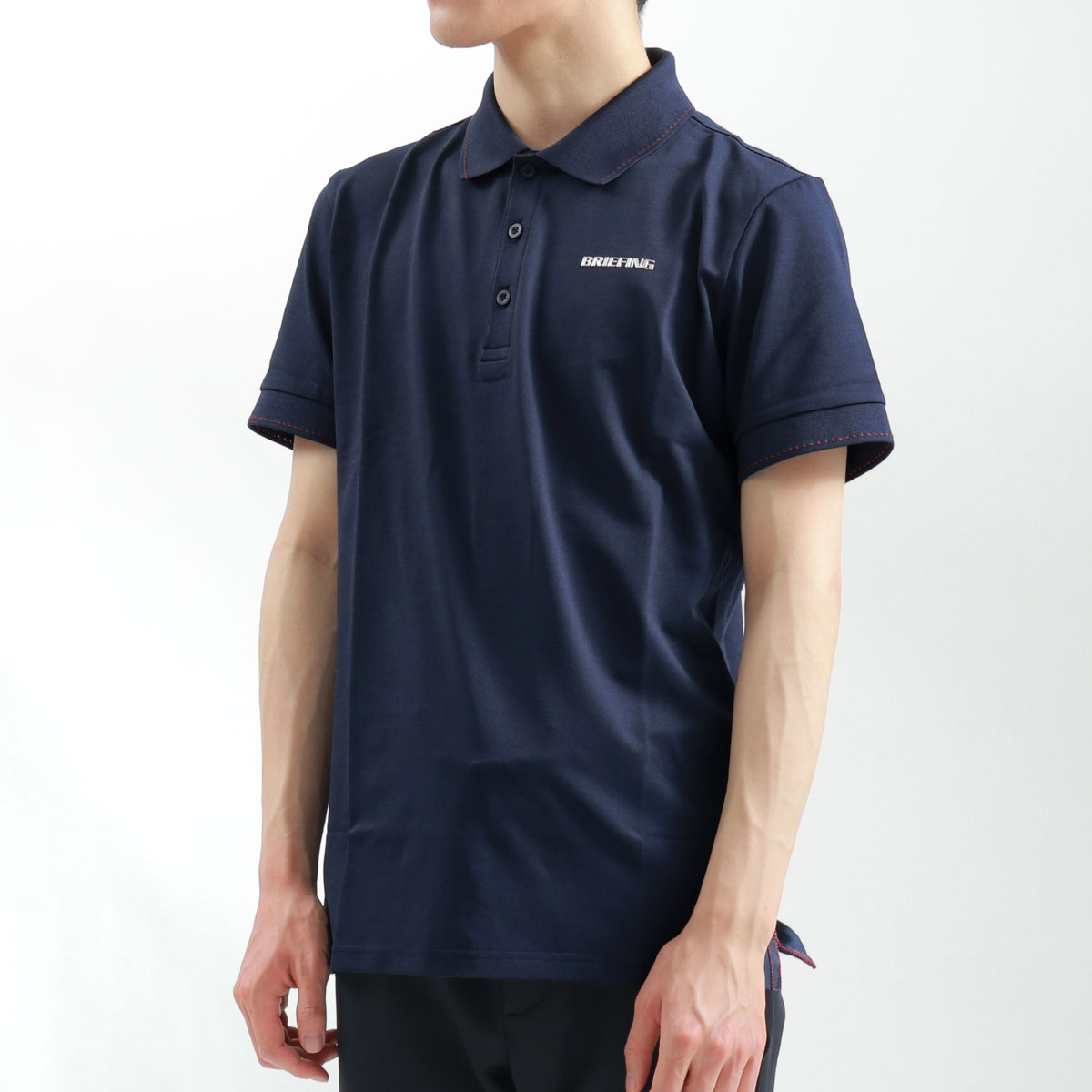 セール20%OFF 日本正規品 ブリーフィング ゴルフ ウェア BRIEFING GOLF MENS BASIC POLO ポロシャツ ゴルフウェア  半袖 ゴルフウェア メンズ BBG221M01