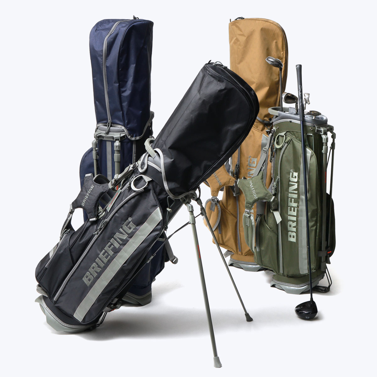 最大31%★11/5限定 日本正規品 ブリーフィング ゴルフ キャディバッグ CR-4 #02 XP WOLF GRAY BRIEFING GOLF  スタンド 軽量 限定 おしゃれ BRG223D24