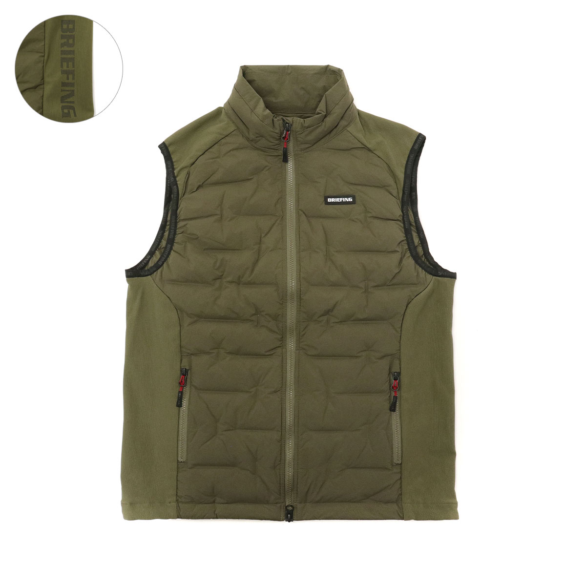 セール20%OFF 日本正規品 ブリーフィング ゴルフ ベスト メンズ BRIEFING GOLF MENS HYBRID DOWN VEST  ゴルフウェア ダウンベスト 男性 BRG223M37