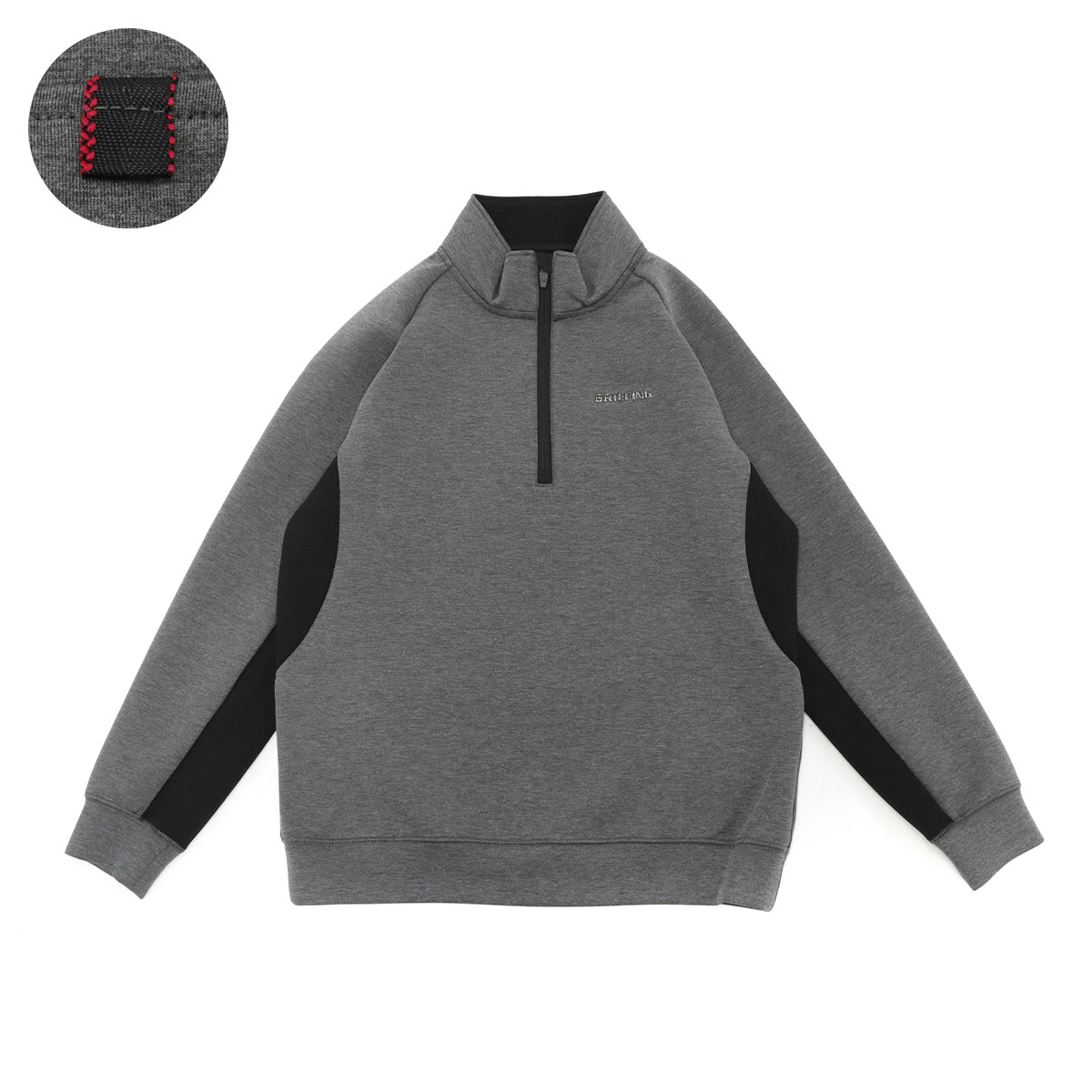 セール20%OFF 日本正規品 ブリーフィング ゴルフ ウェア BRIEFING GOLF MENS WARM 3D LOGO HALF ZIP  ゴルフウェア ニット トレーナー メンズ BRG223M47