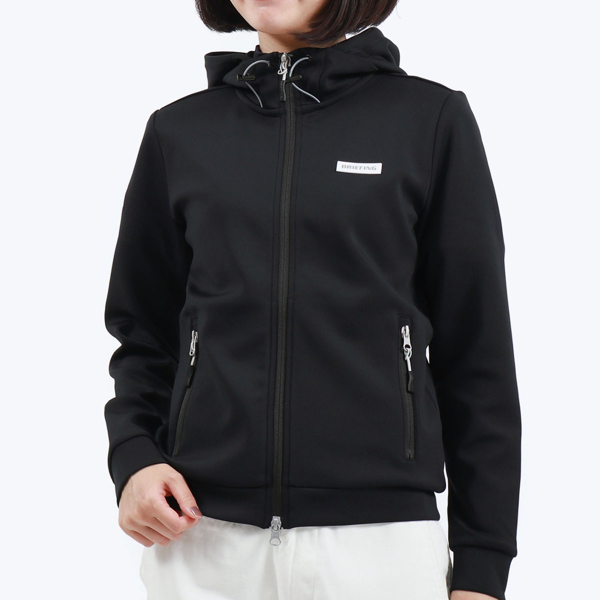 セール20%OFF 日本正規品 ブリーフィング ゴルフウェア BRIEFING GOLF WOMENS 3D LOGO PARKA パーカー  ジップアップ ストレッチ レディース BBG223W03