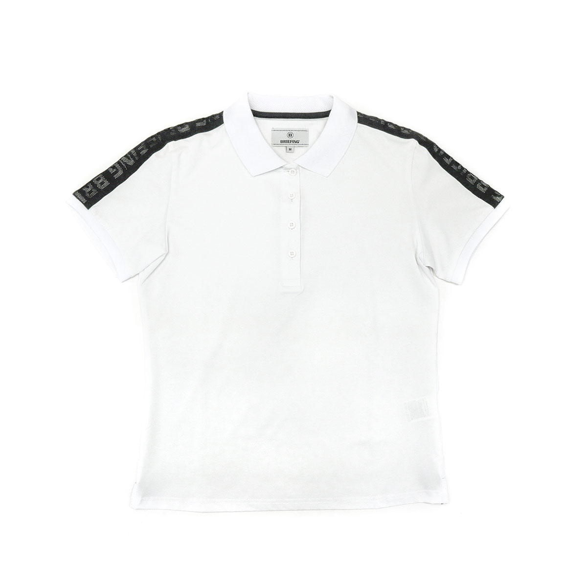 セール20%OFF 日本正規品 ブリーフィング ゴルフ ウェア BRIEFING GOLF WOMENS LOGO MESH SIDE LINE  POLO ポロシャツ 半袖 春 夏 レディース BRG211W13