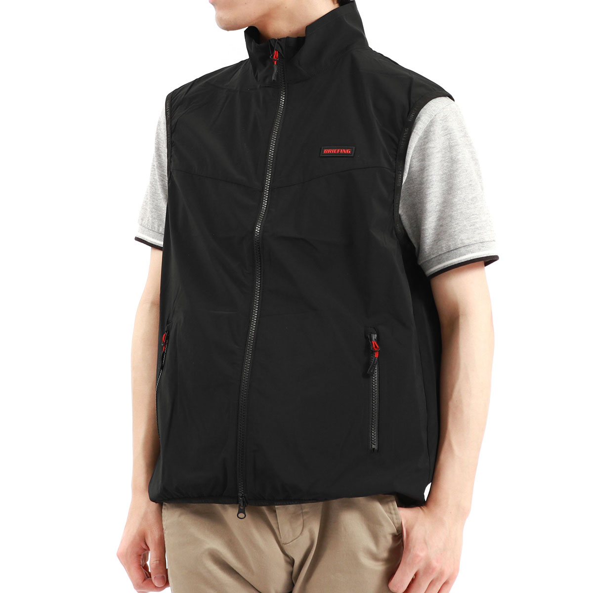 セール20%OFF 日本正規品 ブリーフィング ゴルフ ウェア BRIEFING GOLF URBAN COLLECTION MENS WIND  VEST ベスト ゴルフウェア 軽量 メンズ BRG231M46