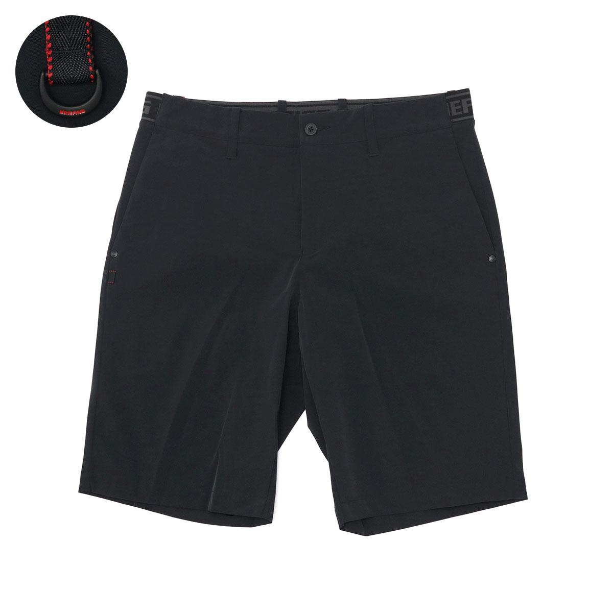 最大41%★6/9限定 日本正規品 ブリーフィング ゴルフ ウェア メンズ BRIEFING GOLF パンツ ショートパンツ 短パン  MENS LOGO ELASTIC SHORT PANTS BRG241M73｜galleria-onlineshop｜02