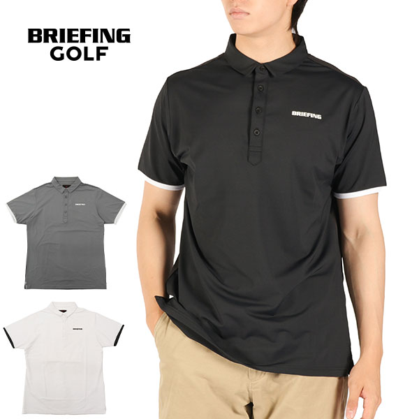 ブリーフィングゴルフ 半袖ポロシャツ メンズ 近年モデル ブラック BRIEFING GOLF 【超美品】ブリーフィング 半袖ポロシャツ 黒 胸