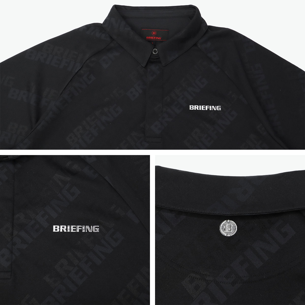 BRIEFING ブラック ポロシャツ Sサイズ BRIEFING GOLF ブリーフィング ゴルフ ポロシャツ ブランド Mサイズ L