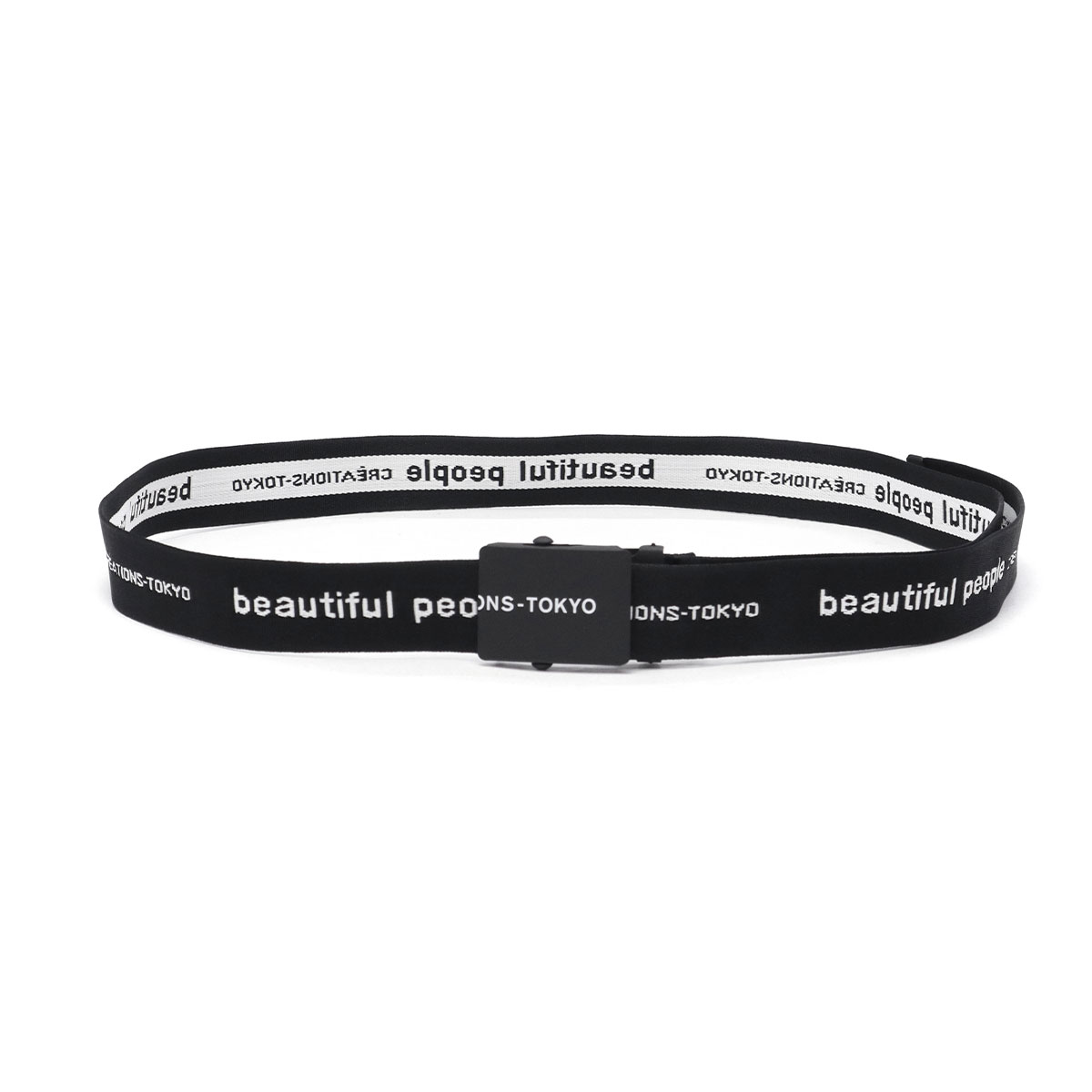 ビューティフルピープル　ガチャバックルベルト　ブラック beautiful people 最大51%☆9/7限定 ビューティフルピープル
