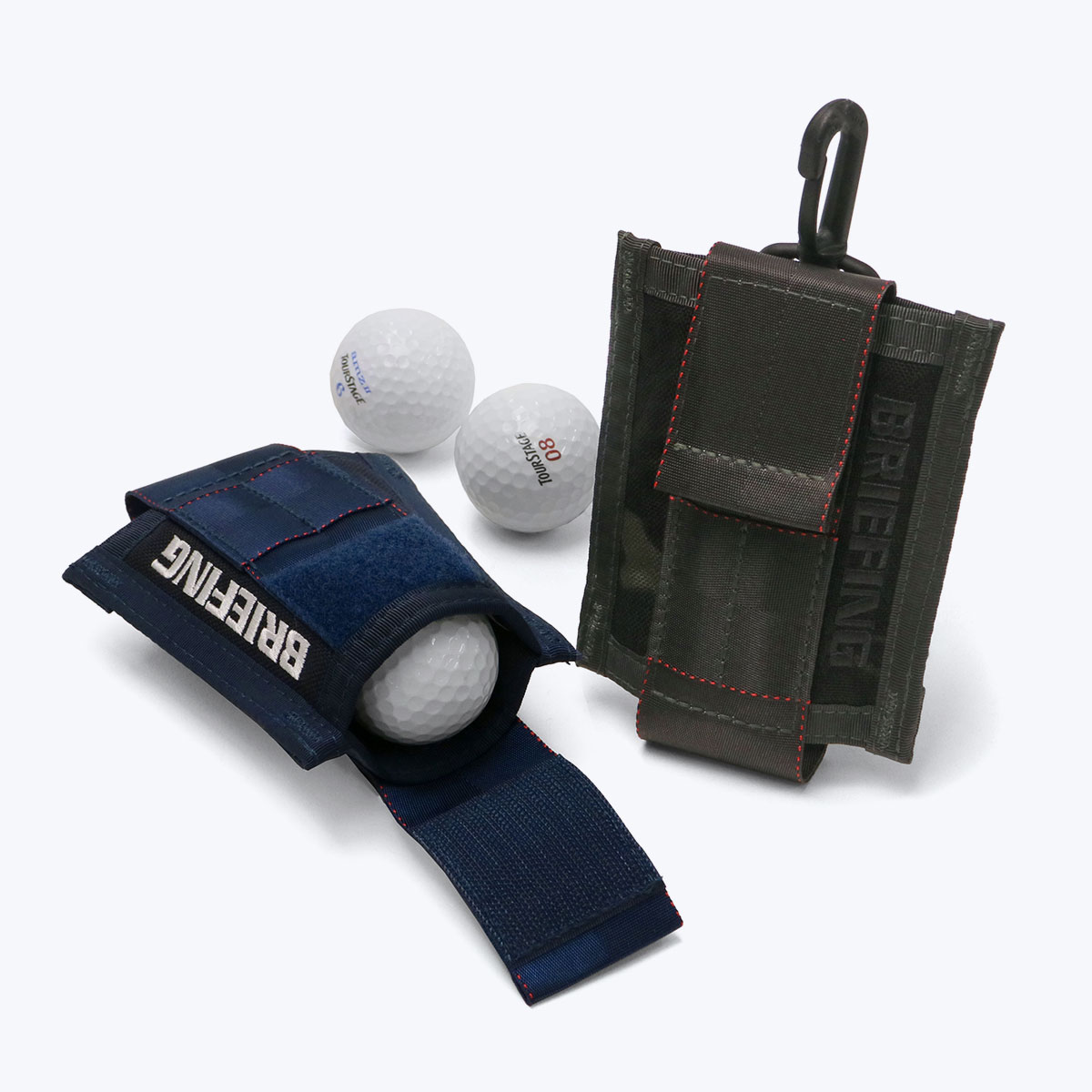 日本正規品 ブリーフィング ゴルフ ボールホルダー BRIEFING GOLF STANDARD SERIES BALL HOLDER 1000D  ボールケース 軽量 撥水 BRG231G52