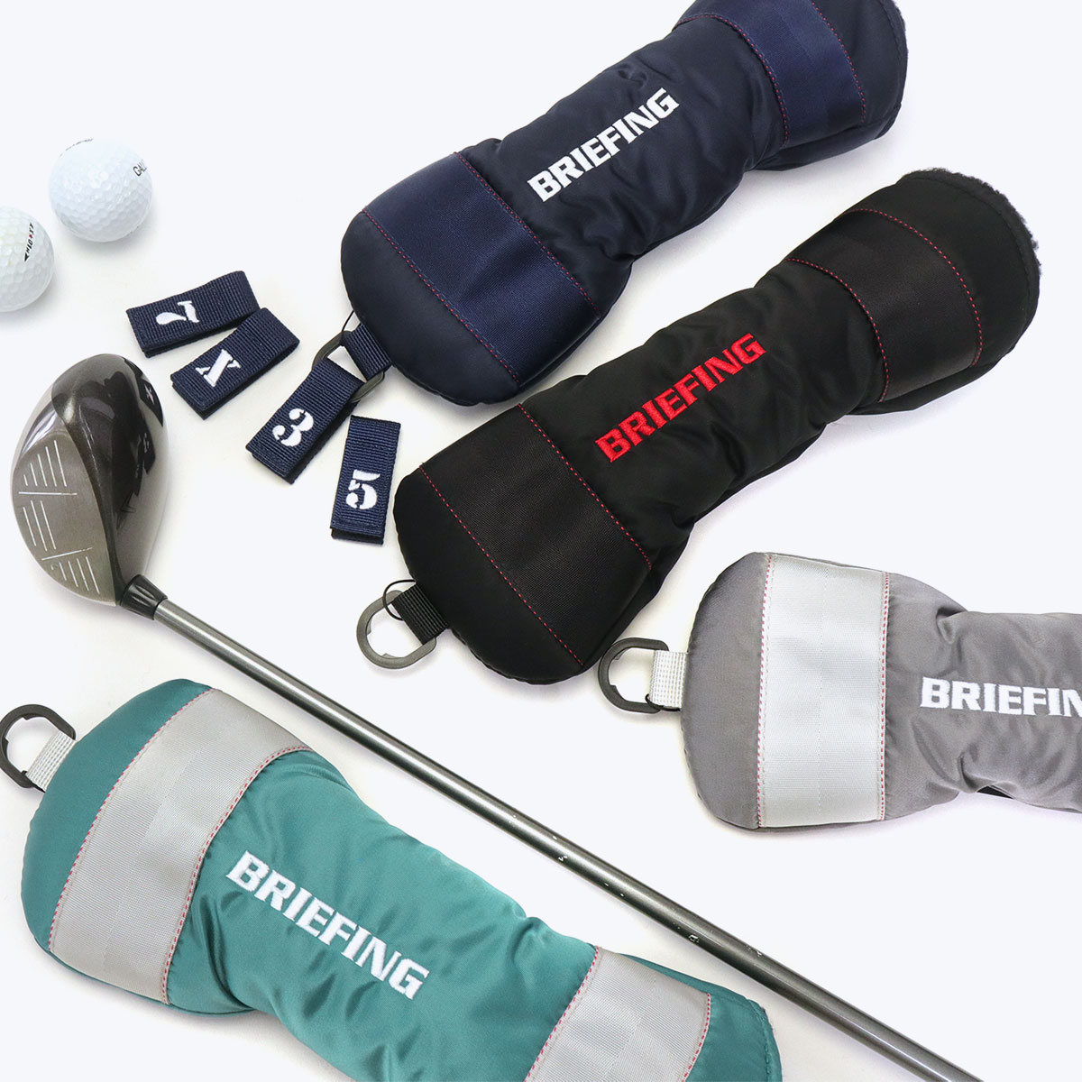 日本正規品 ブリーフィング ゴルフ ヘッドカバー BRIEFING GOLF