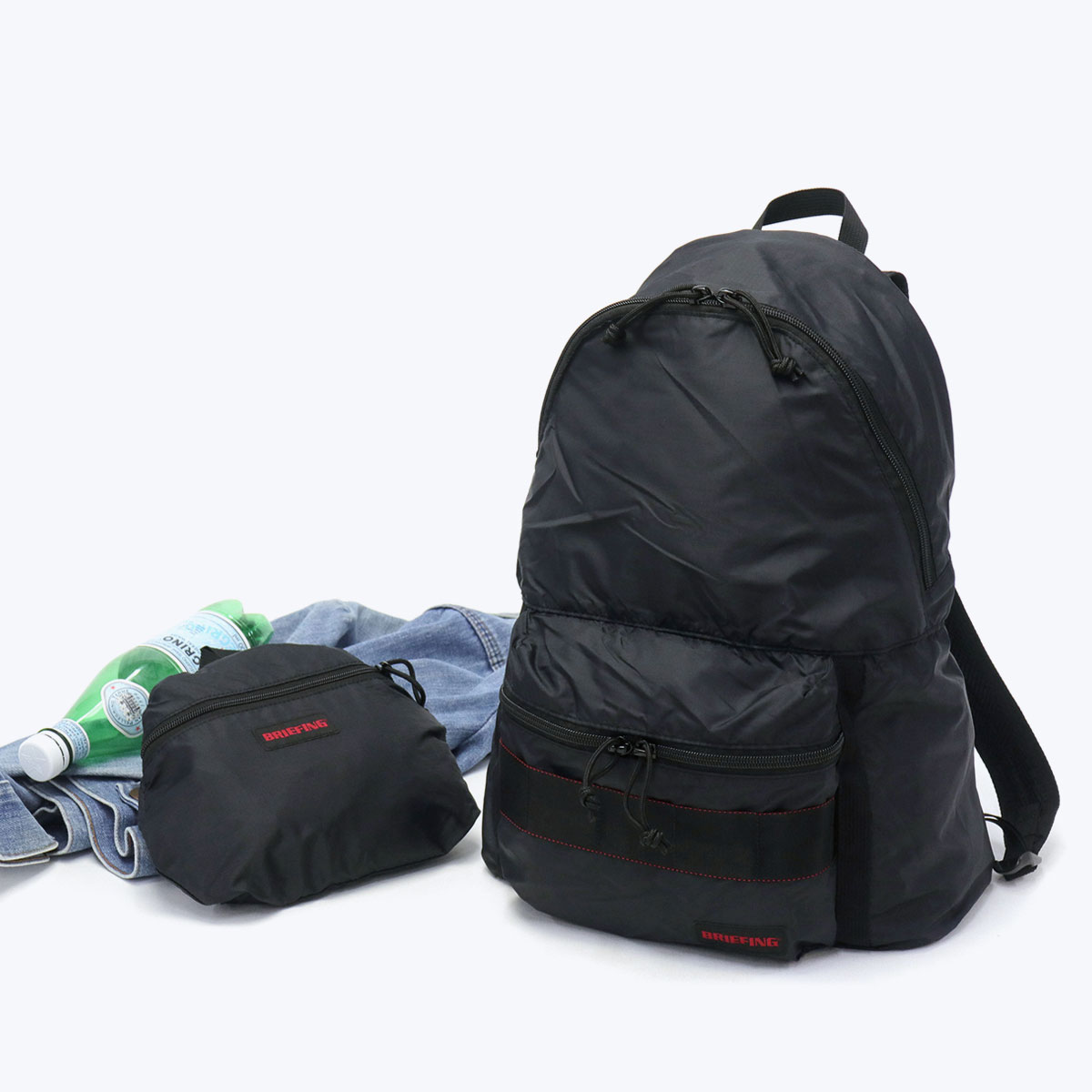 最大39%★5/1限定 日本正規品 ブリーフィング リュック BRIEFING SOLID LIGHT PACKABLE DAY PACK SL  デイパック 軽量 抗菌 パッカブル A4 18.2L BRA223P11