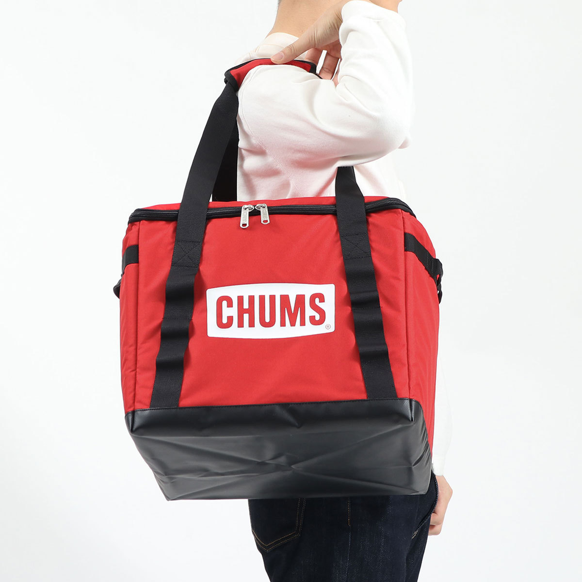 日本正規品 チャムス コンテナバッグ CHUMS チャムスロゴフォーダブルボックスS キャンプ バッグ 折りたたみ 収納ボックス CH60-3242