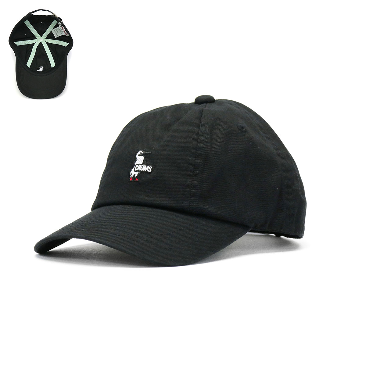 日本正規品 チャムス キャップ メンズ レディース ブランド CHUMS 帽子 浅め コットン 綿 ベースボールキャップ ロゴ アウトドア  CH05-1236