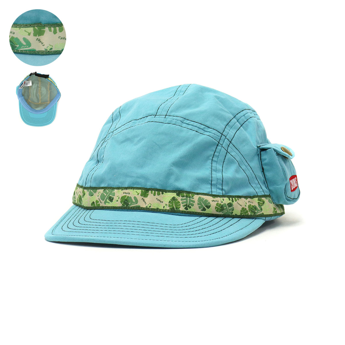 最大29%★5/23限定 日本正規品 チャムス キャップ CHUMS フェスキャップ Fes Cap 帽子 ロゴ 刺繍 ポケット付き メンズ  レディース ユニセックス CH05-1284