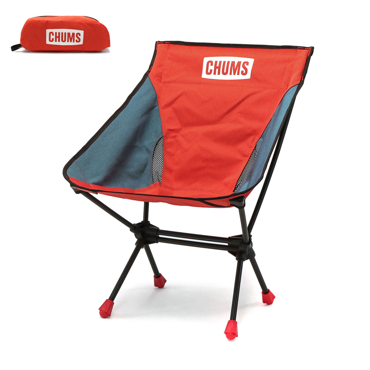 最大40%★4/21限定 日本正規品 チャムス 椅子 CHUMS コンパクトチェアブービーフットロー 小さめ 組み立て式 軽量 パッカブル メンズ  レディース CH62-1772