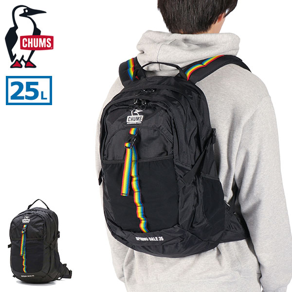 【10%OFFクーポン】【商品レビューで＋5％】【日本正規品】 チャムス リュック 通学 軽量 CHUMS アウトドア ウエストバッグ レインカバー A4 2WAY 25L Spring Dale 25 CH60-3997 CHUMS（チャムス） 最大46%☆1/11限定 日本正規品 リュック メンズ
