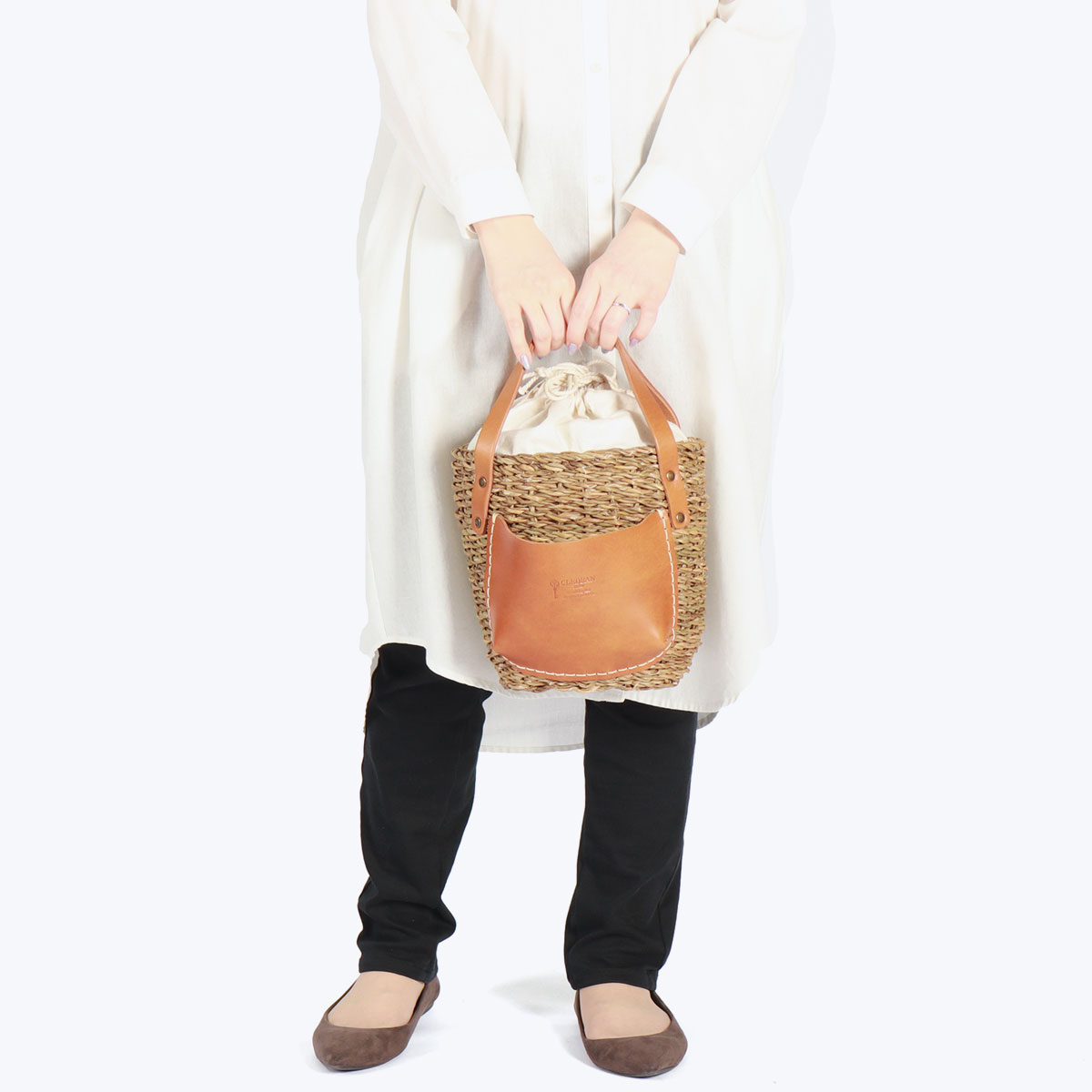 CLEDRAN 最大36%☆4/22まで クレドラン かごバッグ トートバッグ