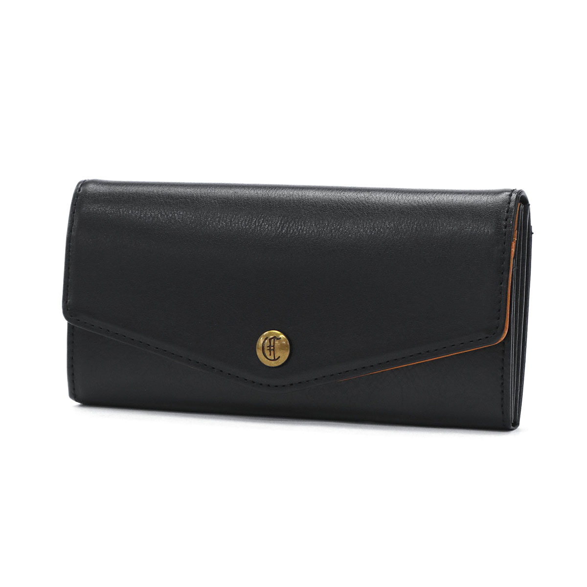 新品★CLEDRAN クレドラン TRONC トロン かぶせ長財布 ブラック CLEDRAN かぶせ長財布 クレドラン TRONC トロン FLAP WALLET 本
