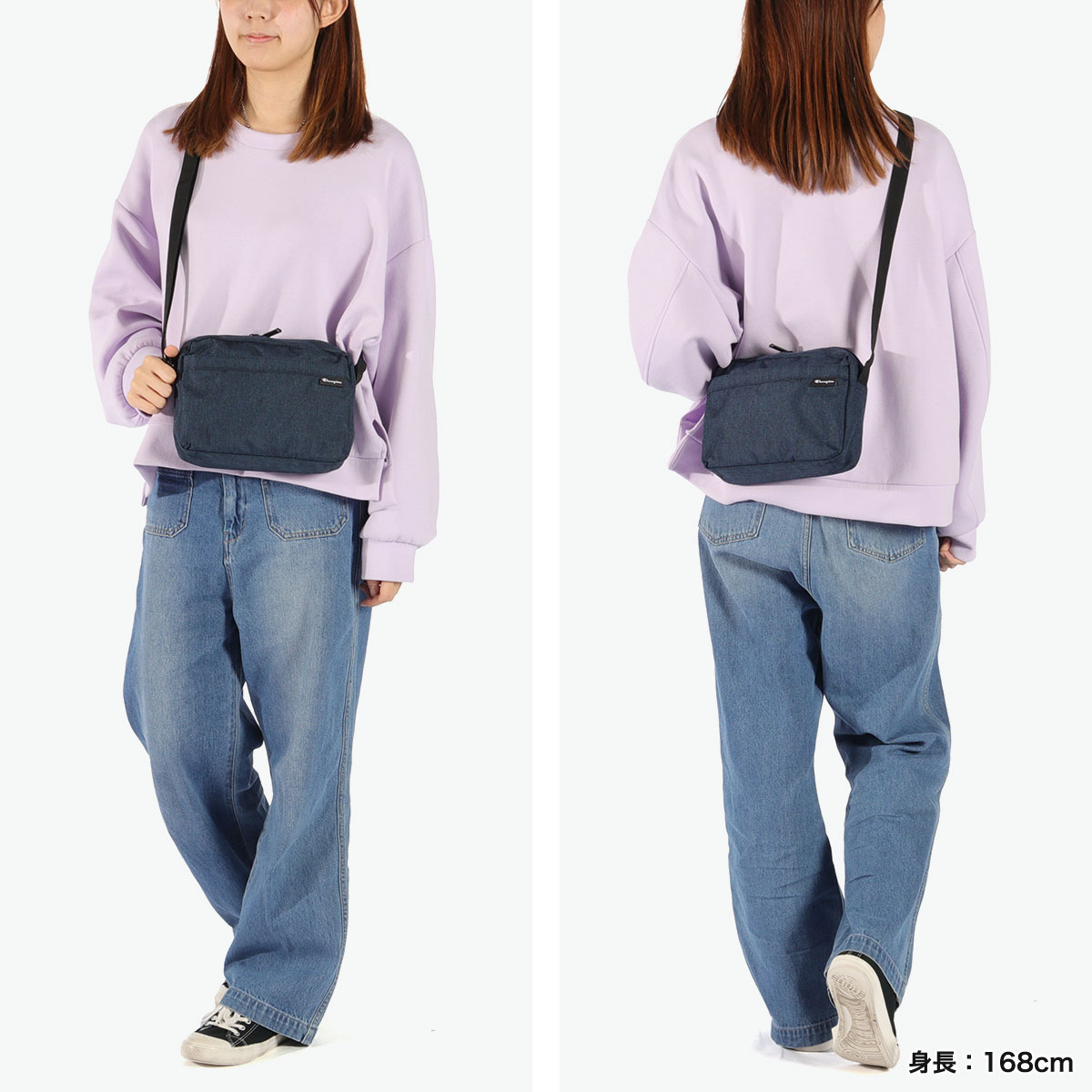 Champion 斜め掛けメッセンジャーバッグ デニム 大容量 2way 楽天市場】2色 バッグ レディース メンズ デニム ショルダー