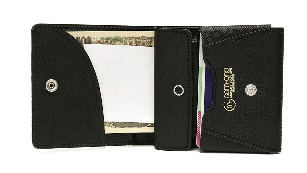 最大40%★3/25限定 二つ折り財布 com-ono 財布 二つ折り Slim Series smart fold wallet ミニ財布 本革  コンパクト 日本製 メンズ レディース SLIM-005JA