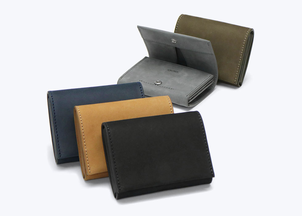 最大40%★11/15限定 クルニー 二つ折り財布 CRONY. Tatum Compact Wallet 財布 折り財布 二つ折り 小銭入れあり  本革 レザー 牛革 メンズ レディース CR-00015