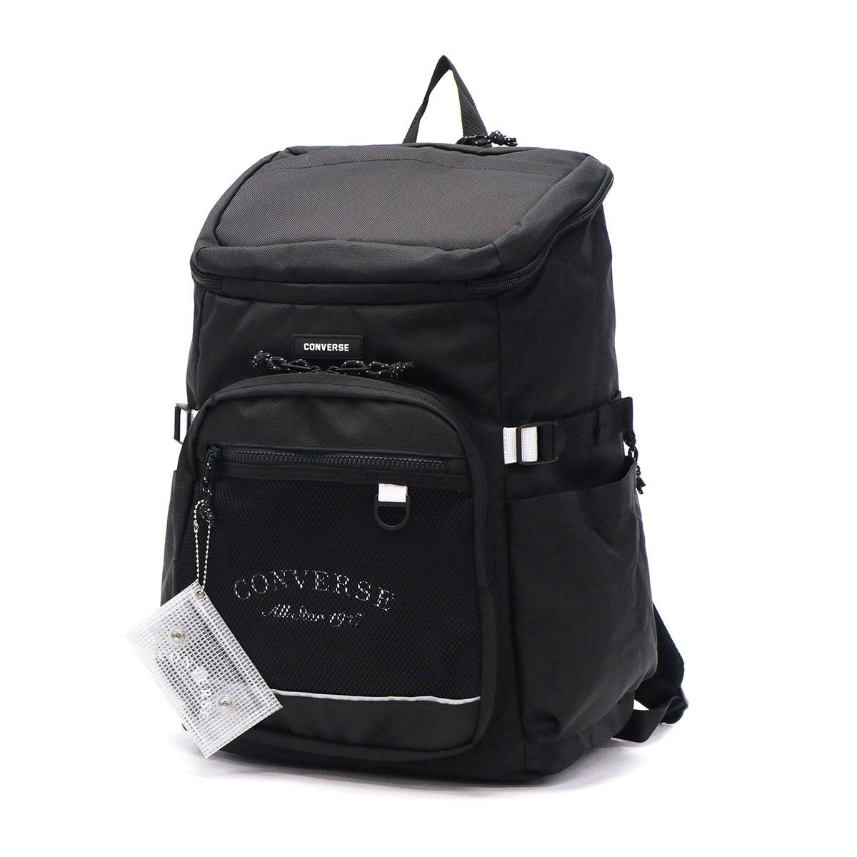 ●新品【コンバース 】リュックサック/大容量３０リットル 黒 ポーチ付き CONVERSE 最大51%☆土日限定 コンバース リュック メンズ