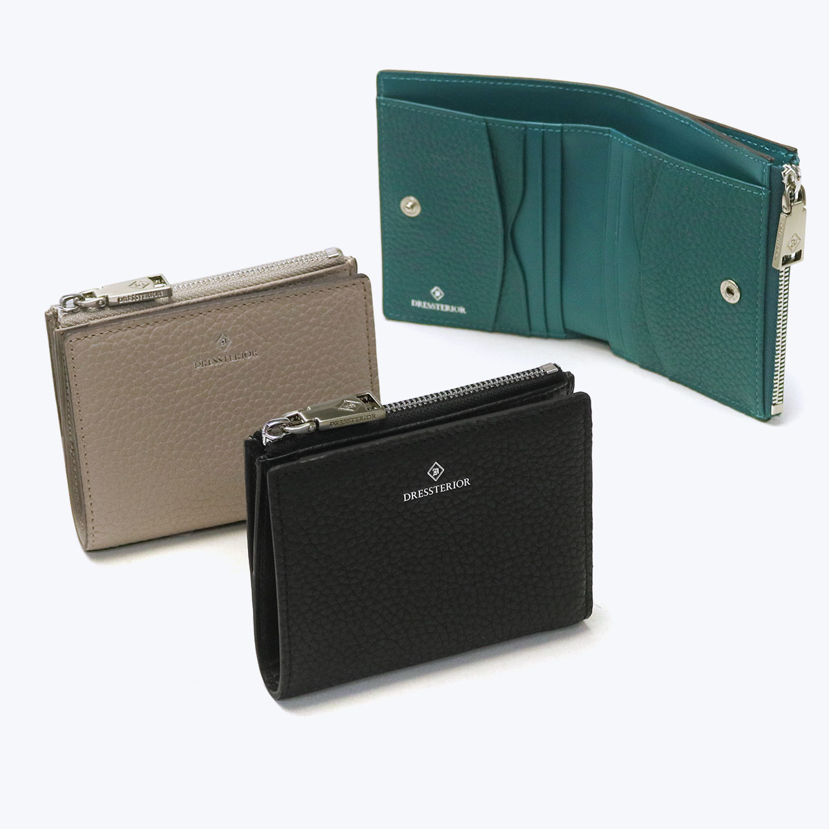 【商品レビューで＋5％】ドレステリア 二つ折り財布 ブランド コンパクト 本革 DRESSTERIOR 二つ折り 小銭入れあり 使いやすい 861614 DRESSTERIOR（ドレステリア） 最大51%☆12/31〜 二つ折り財布 メンズ