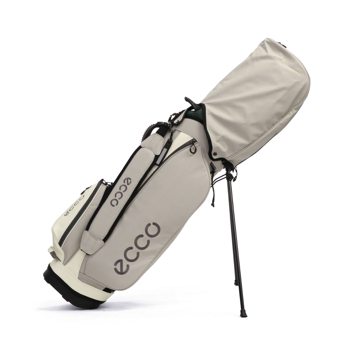 ECCO ゴルフバッグ スタンド式 キャディバッグ グレー エコー ゴルフ ECCO GOLF キャディバッグ オシャレ シンプル スタンド