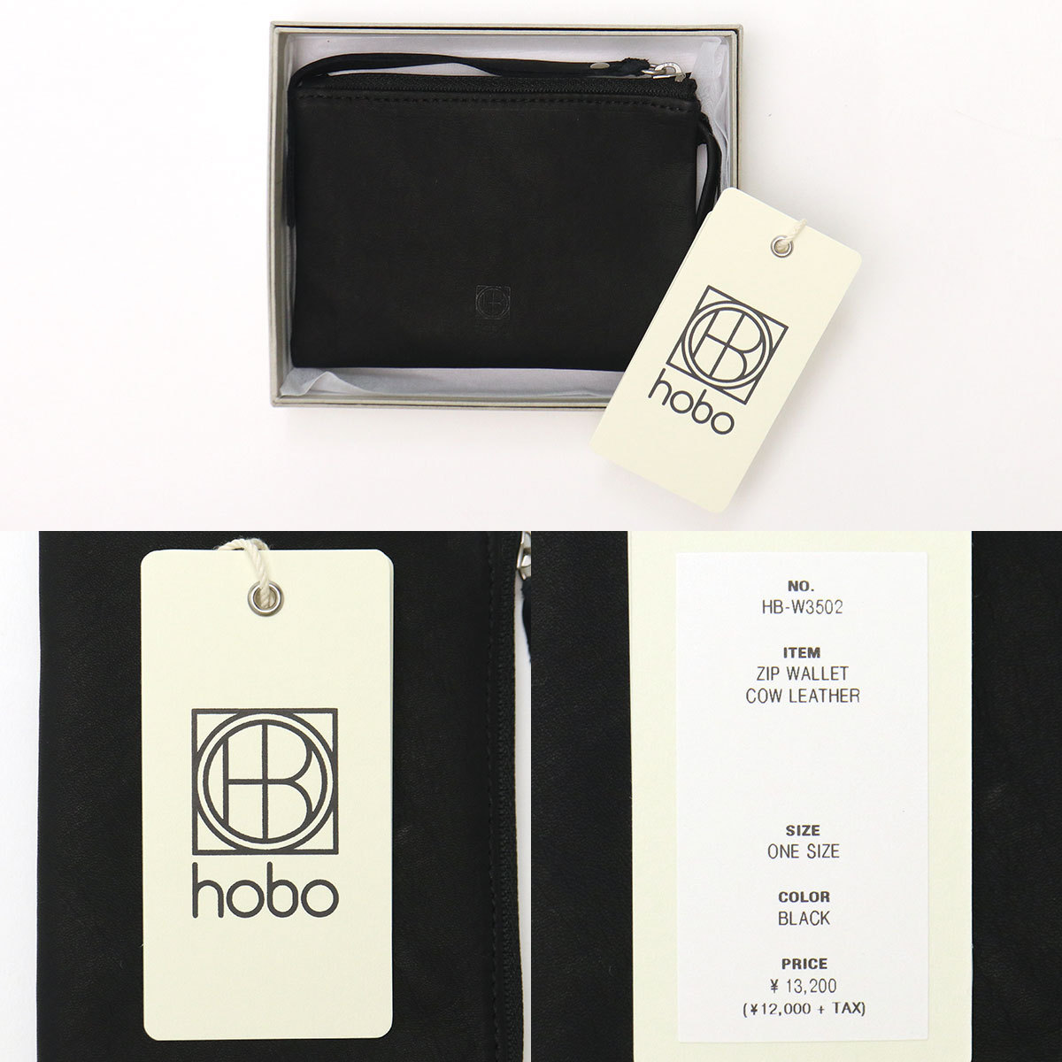 hobo 最大36%☆4/22まで ホーボー 財布 ZIP WALLET COW LEATHER