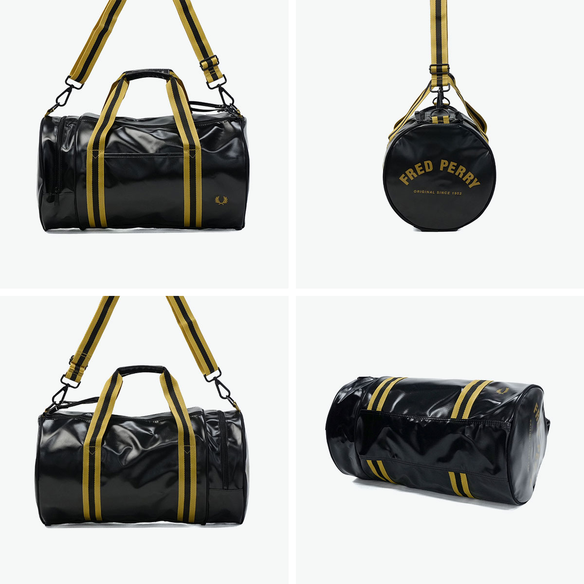 【FRED PERRY】フレッドペリー クラシック バレルバッグ FRED PERRY フレッドペリー ボストンバッグ バレルバッグ 23L A4