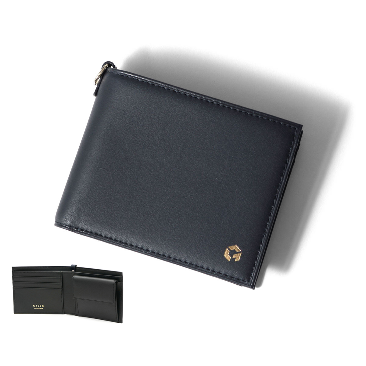 二つ折り財布 メンズ G1990 Solace ソレス FOLDED WALLET 二つ折り 財布 小銭入れあり 薄い 革 本革 ジーイチキュウキュウゼロ ブランド 40代 B01003-03｜galleria-onlineshop｜04