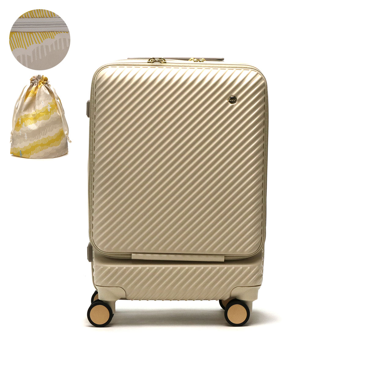セール20%OFF 5年保証 ハント スーツケース 機内持ち込み エース ACE HaNT キャリーケース フロントオープン レディース 小型 Sサイズ 31L アワーズ 06752｜galleria-onlineshop｜07