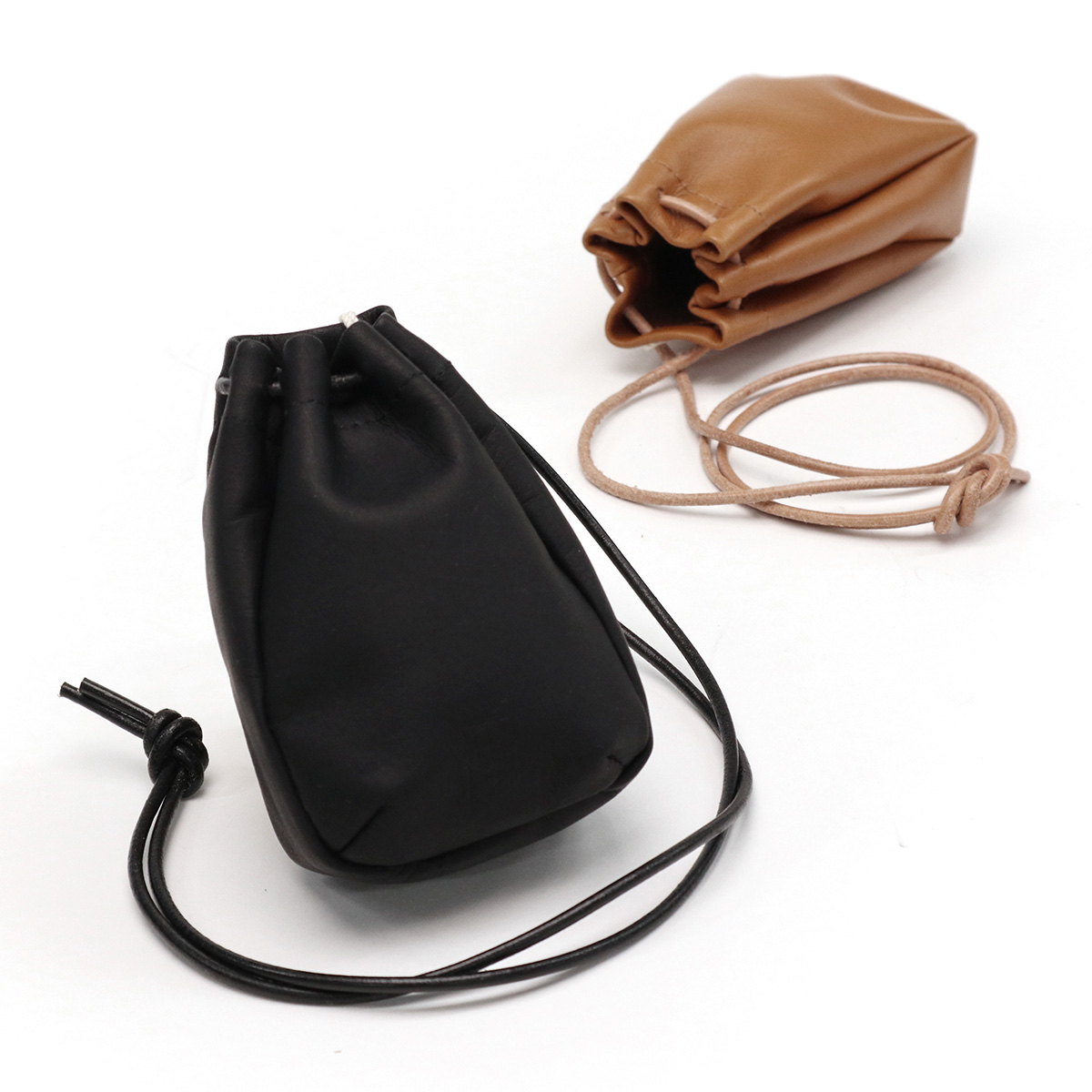 HOBO DRAWSTRING POUCH MINI COW LEATHER-connectedremag.com