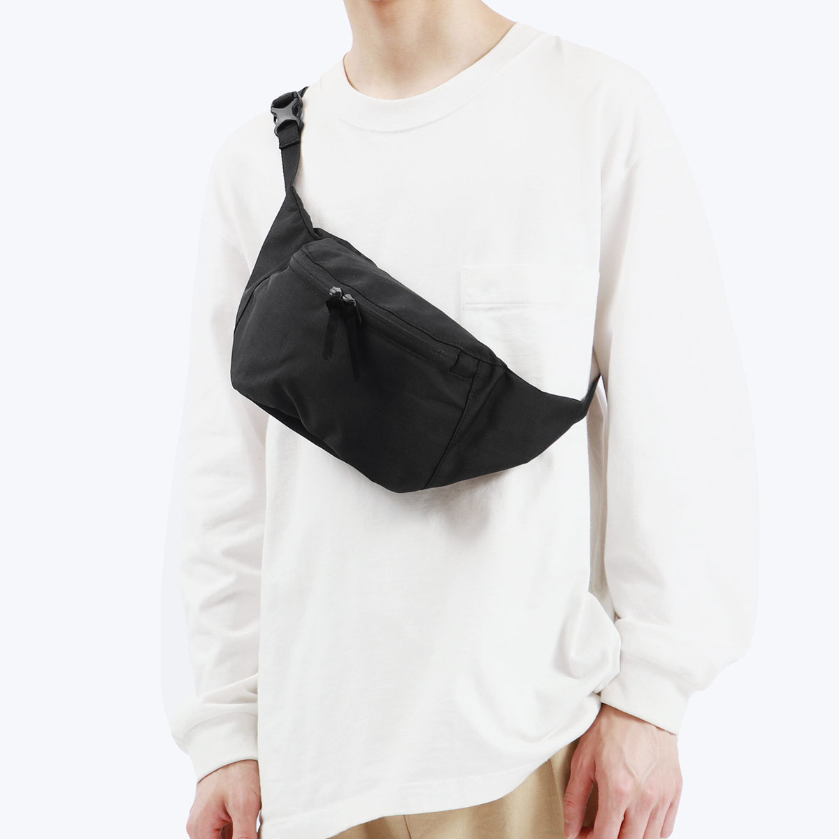 ホーボー ウエストバッグ hobo WAIST POUCH NYLON OXFORD with COW