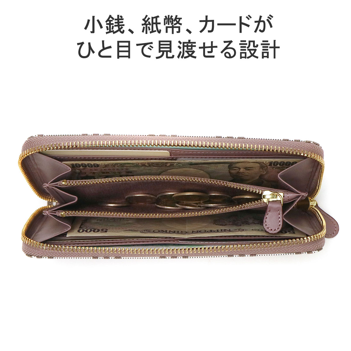 印傳屋 最大40%☆4/25限定 長財布 レディース 本革 印伝屋 印伝