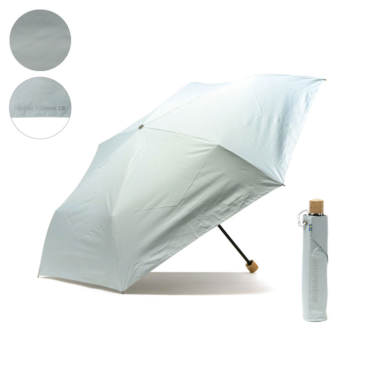 日本正規品 イノベーター 傘 innovator 折りたたみ傘 折り畳み傘 60cm 晴雨兼用ワイド折りたたみ傘 メンズ レディース IN-60M｜galleria-onlineshop｜10